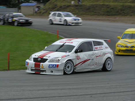 Peter Vesti kæmpede med den 'noget brugte' Toyota Corolla.